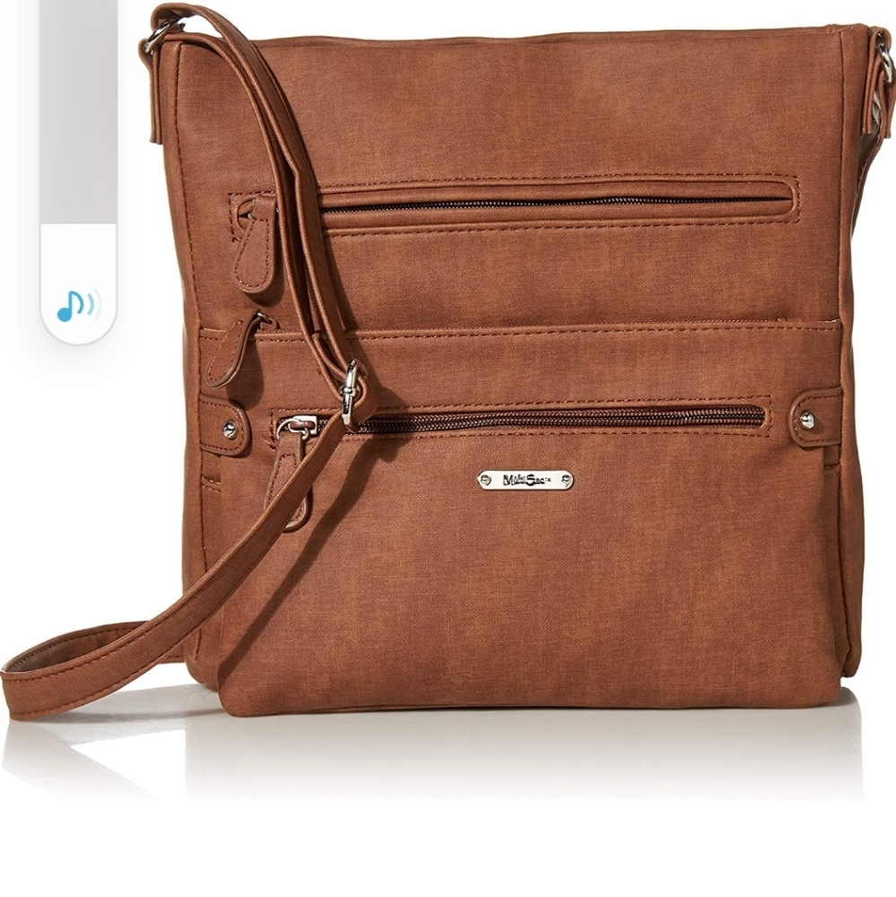 Multi Sac Lorraine Cognac Crossbody Bag